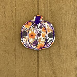 Spooky Floral Print Pumpkin