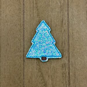 Turquoise Glitter Christmas Tree